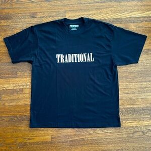 Traditional Men’s Black Logo Short Sleeve Tee Shirt